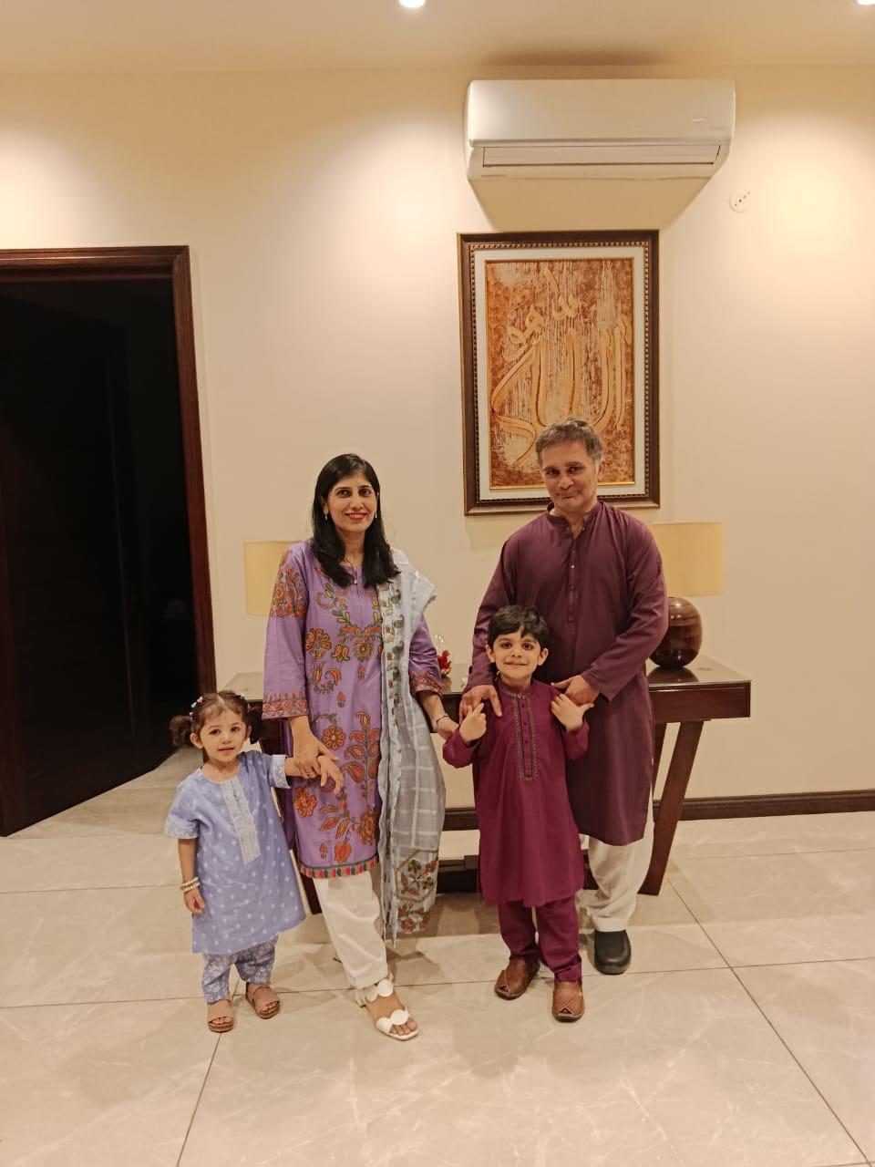 Asim Iqbal and Family